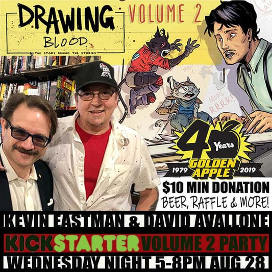 Golden Apple to Host a Kickstarter Party with Kevin Eastman & David Avallone on August 28