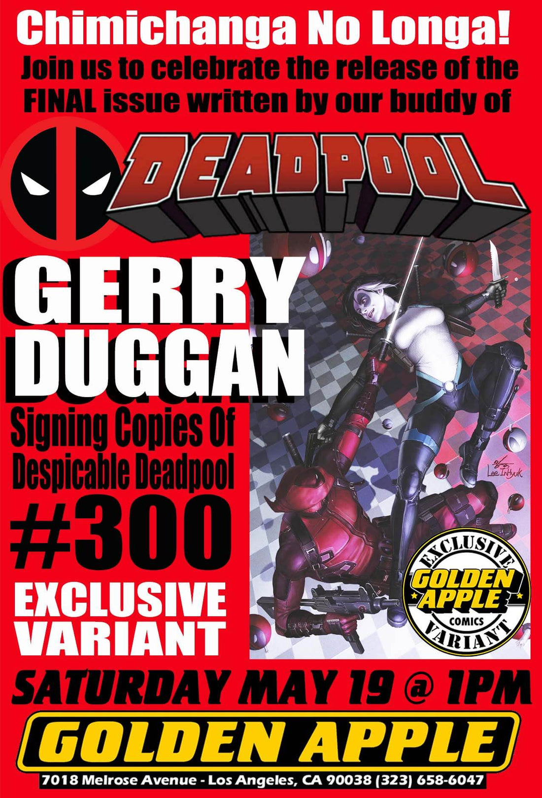 Deadpool #300 Celebration with Writer Gerry Duggan