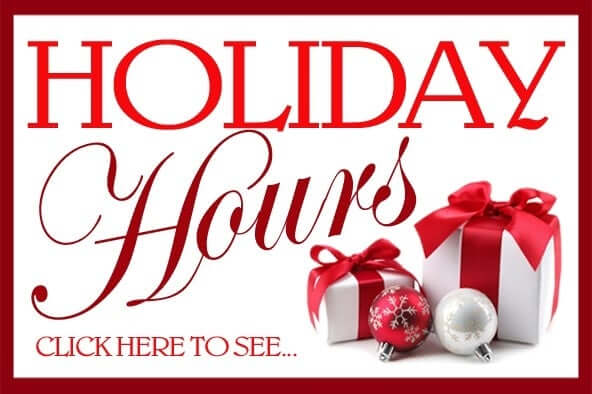 Store Holiday Hours Posted