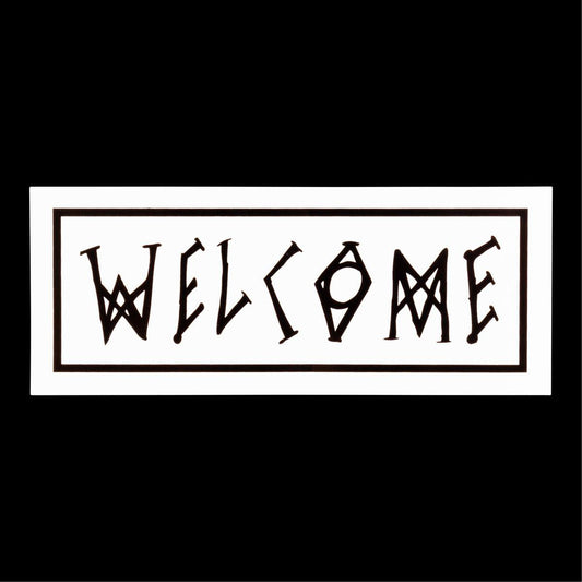 Welcome Scrawl Sticker