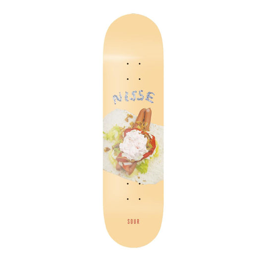 SOUR SOLUTION NISSE TUNNBRODRULLE 8.125" SKATEBOARD DECK