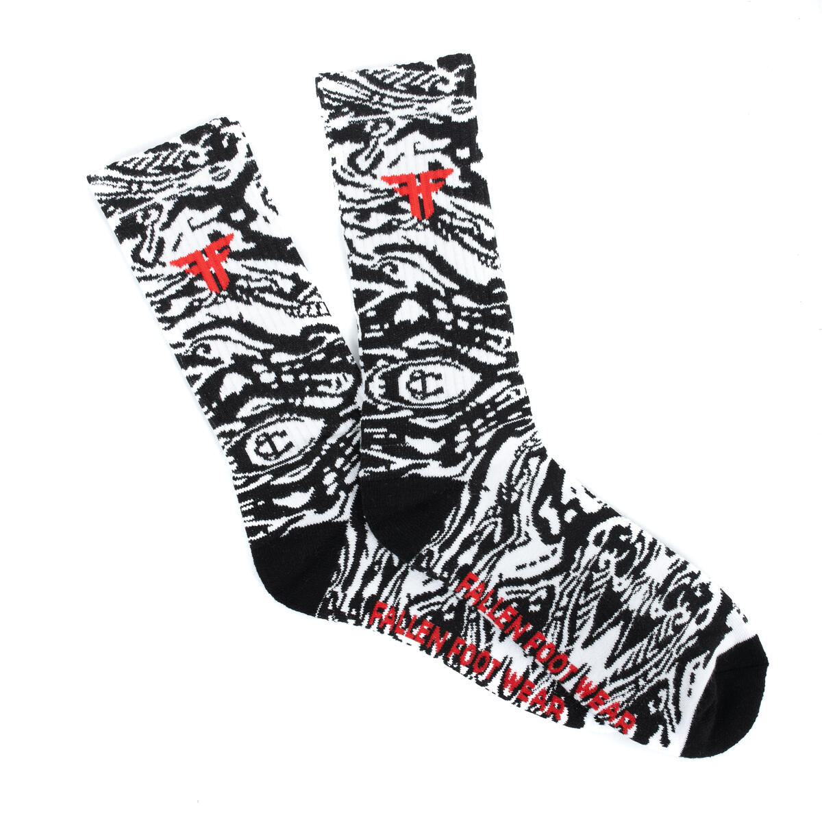 FALLEN FOOTWEAR TRADEMARK SOCK