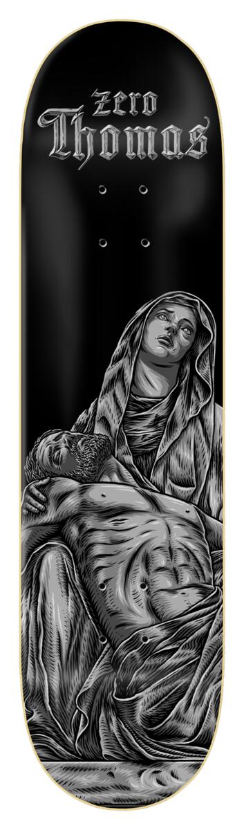 ZERO THOMAS LA PIETA 8.5" SKATEBOARD DECK