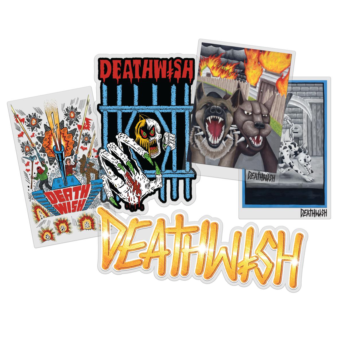 DEATHWISH GOLDEN 5X STICKER PACK