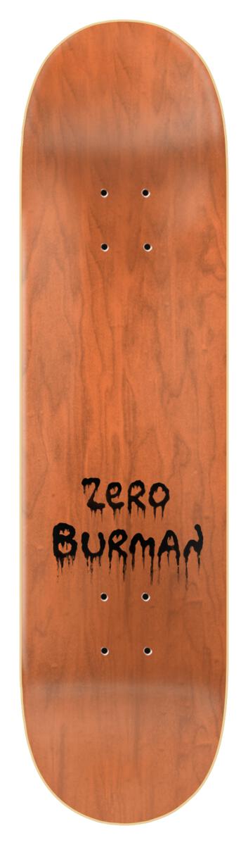 ZERO DANE BURMAN SPRINGFIELD HORROR BART 8.5" SKATEBOARD DECK