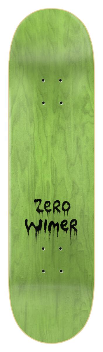 ZERO WIMER SPRINGFIELD HORROR MAGGIE 8.25" SKATEBOARD DECK