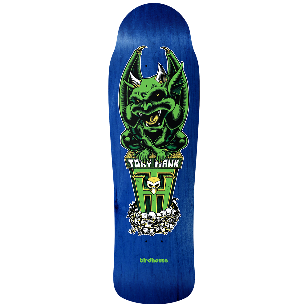 BIRDHOUSE TONY HAWK "GARGOYLE" SHAPED 9.75" SKATEBOARD DECK