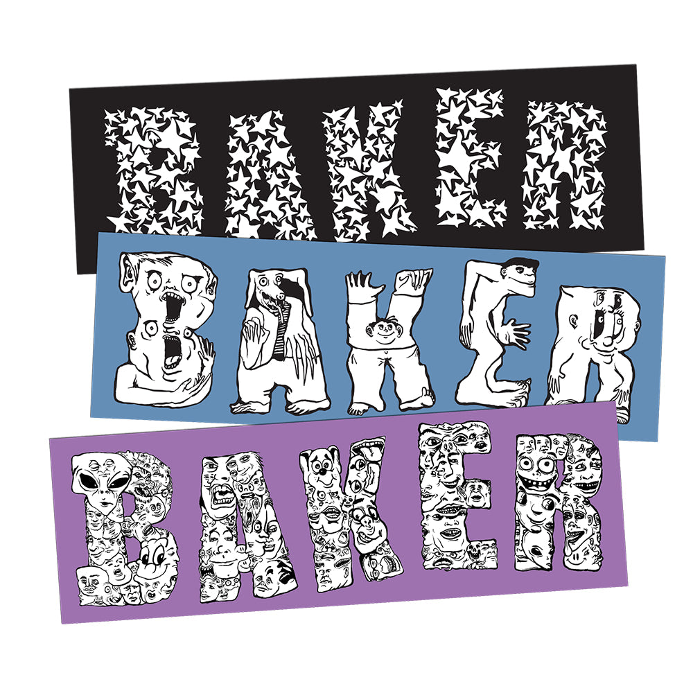 BAKER "GET LOST" 3 PACK STICKERS