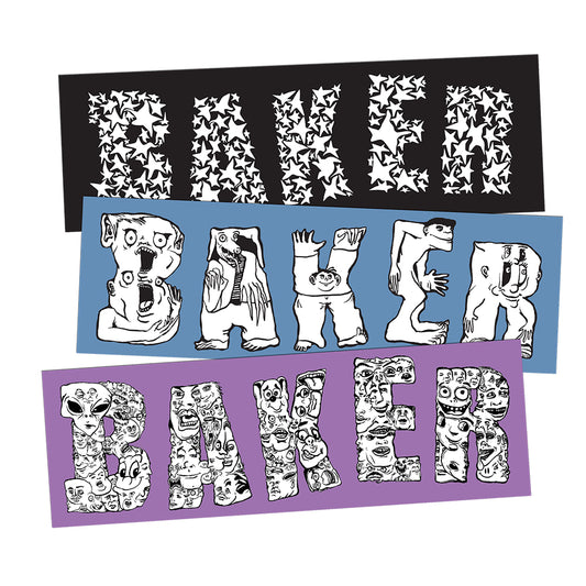 BAKER "GET LOST" 3 PACK STICKERS