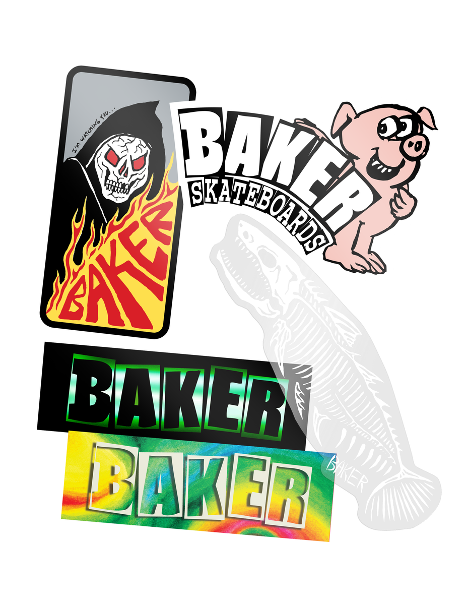 Baker Fish Sticks 5x Sticker Pack