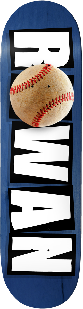 Baker Rowan Icon No Hitter 8.25” Skateboard Deck