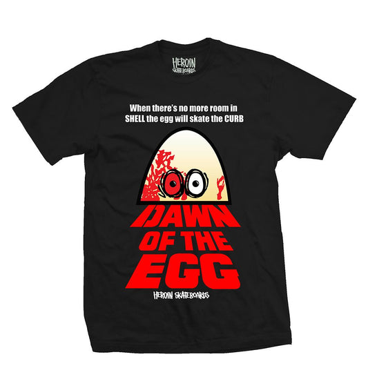 Heroin "Dawn Of The Egg" Black T-Shirt