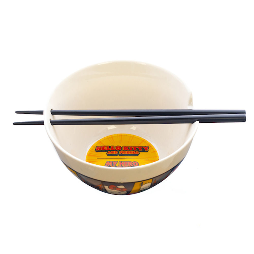 Sanrio X My Hero Academia Ceramic Ramen Bowl with Chopsticks