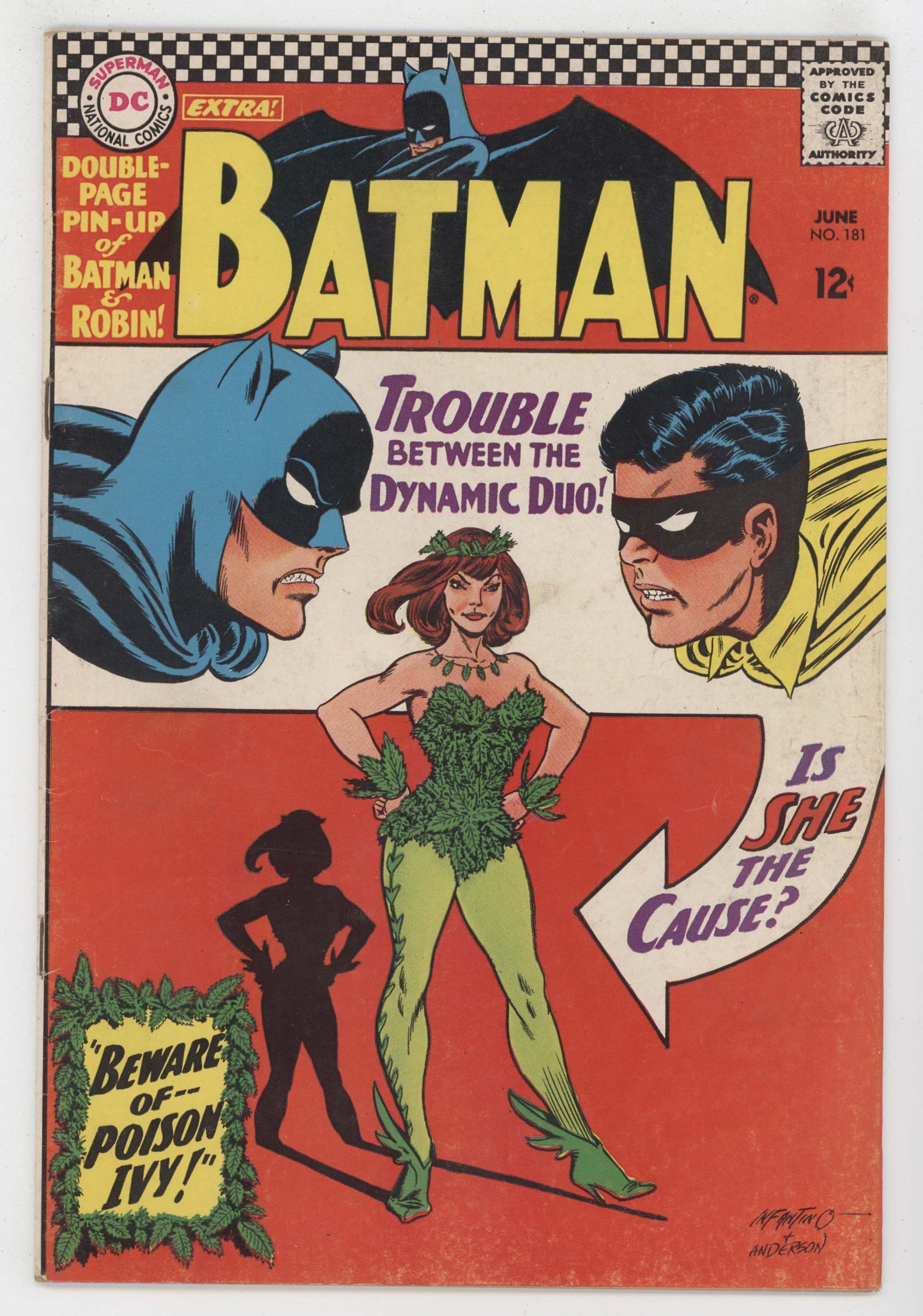 Batman 181 DC 1966 PR 1st Poison Ivy Carmine Infantino