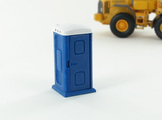3D To Scale 50-141-BL 1/50 – Porta-Potty Blue/White Miniature Detail