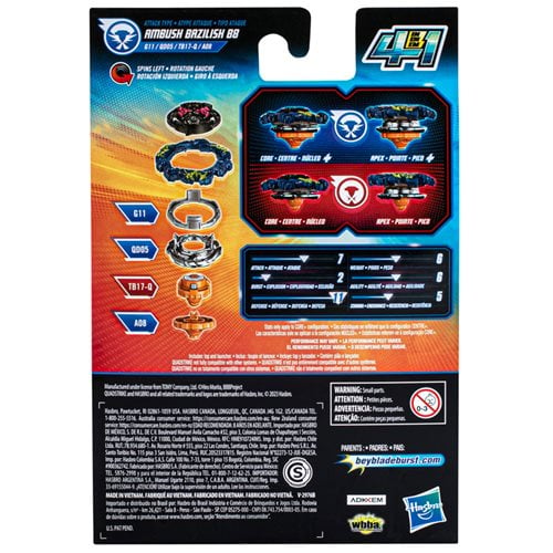 Beyblade Burst QuadStrike Ambush Bazilisk B8