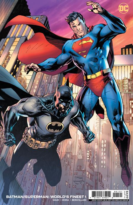 Batman Superman Worlds Finest #1 B Jim Lee Variant SIGNED Mark Waid (03/15/2022) Dc