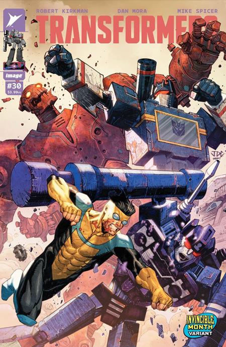 Transformers #30 F Josh Cassara Invincible Team-Up (03/11/2026) Image - Golden Apple Comics