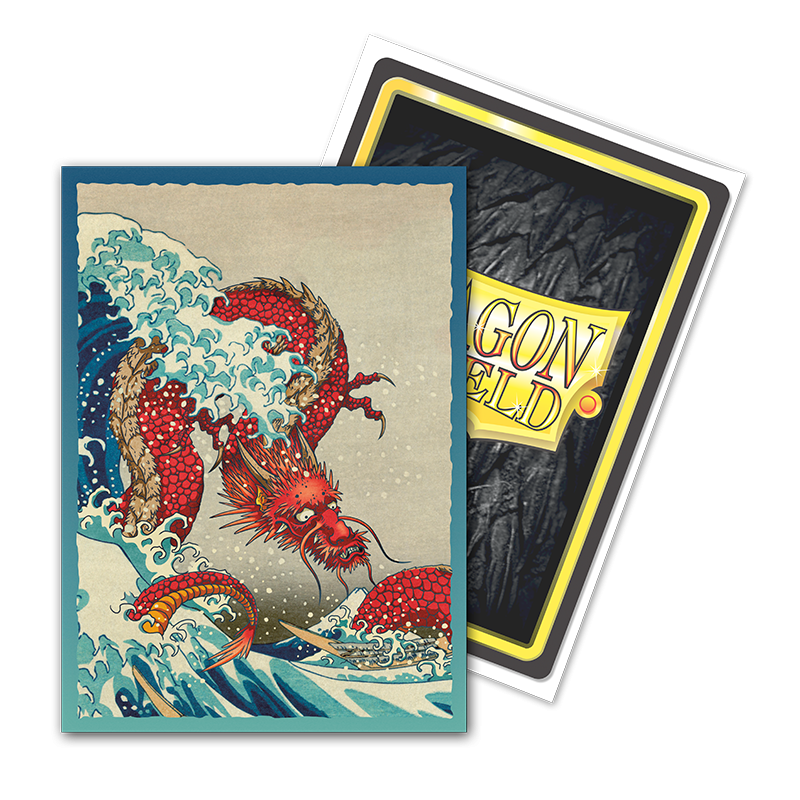 Dragon Shield: Standard 100ct Brushed Art Sleeves - The Great Wave (Anniversary Special Edition)