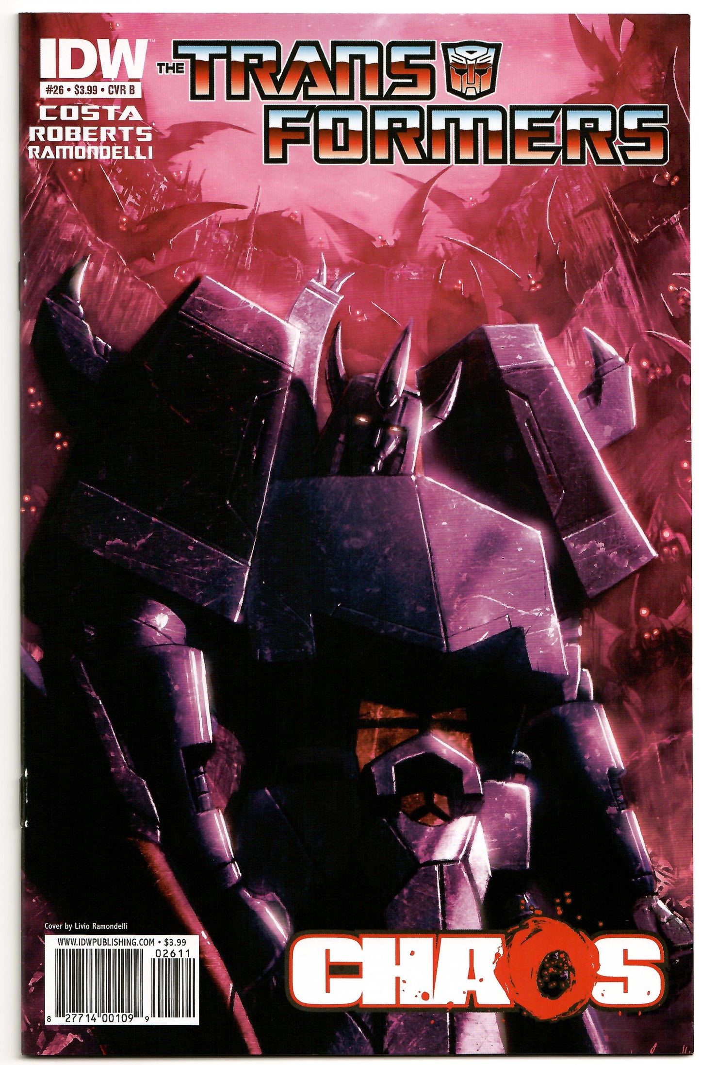 Transformers 26 B IDW 2011 Livio Ramodelli Variant