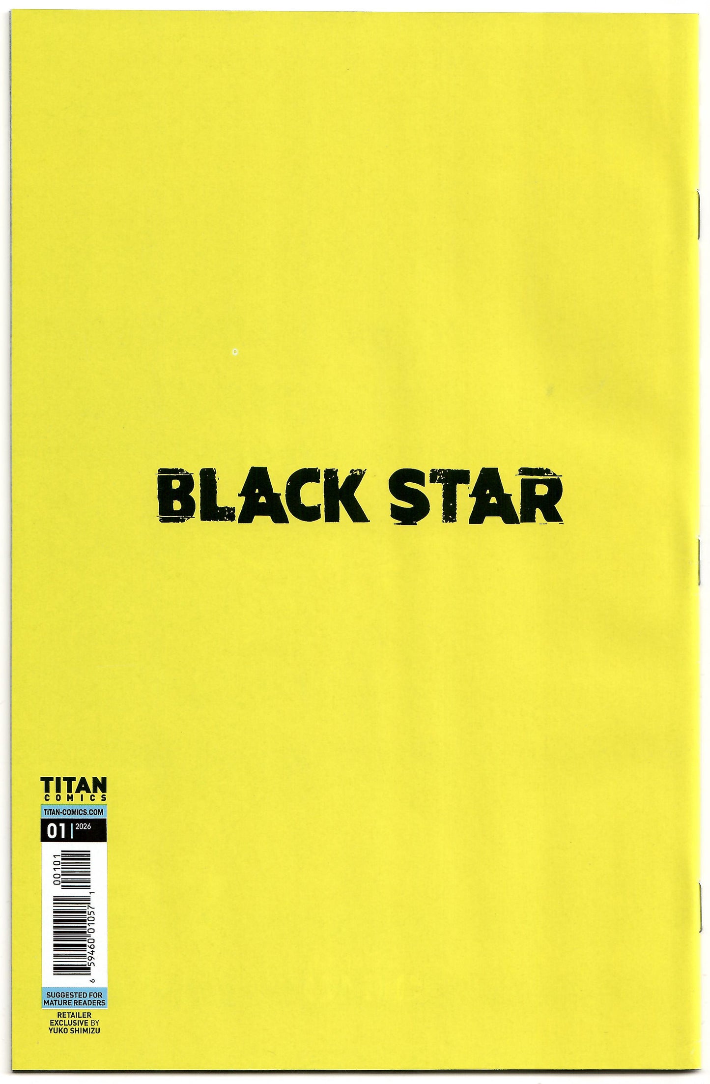 Black Star #1 (Of 5) SDCC Yuko Shimuzu SIGNED Kristin Kreuk Eric Putzer (07/29/2026) Titan