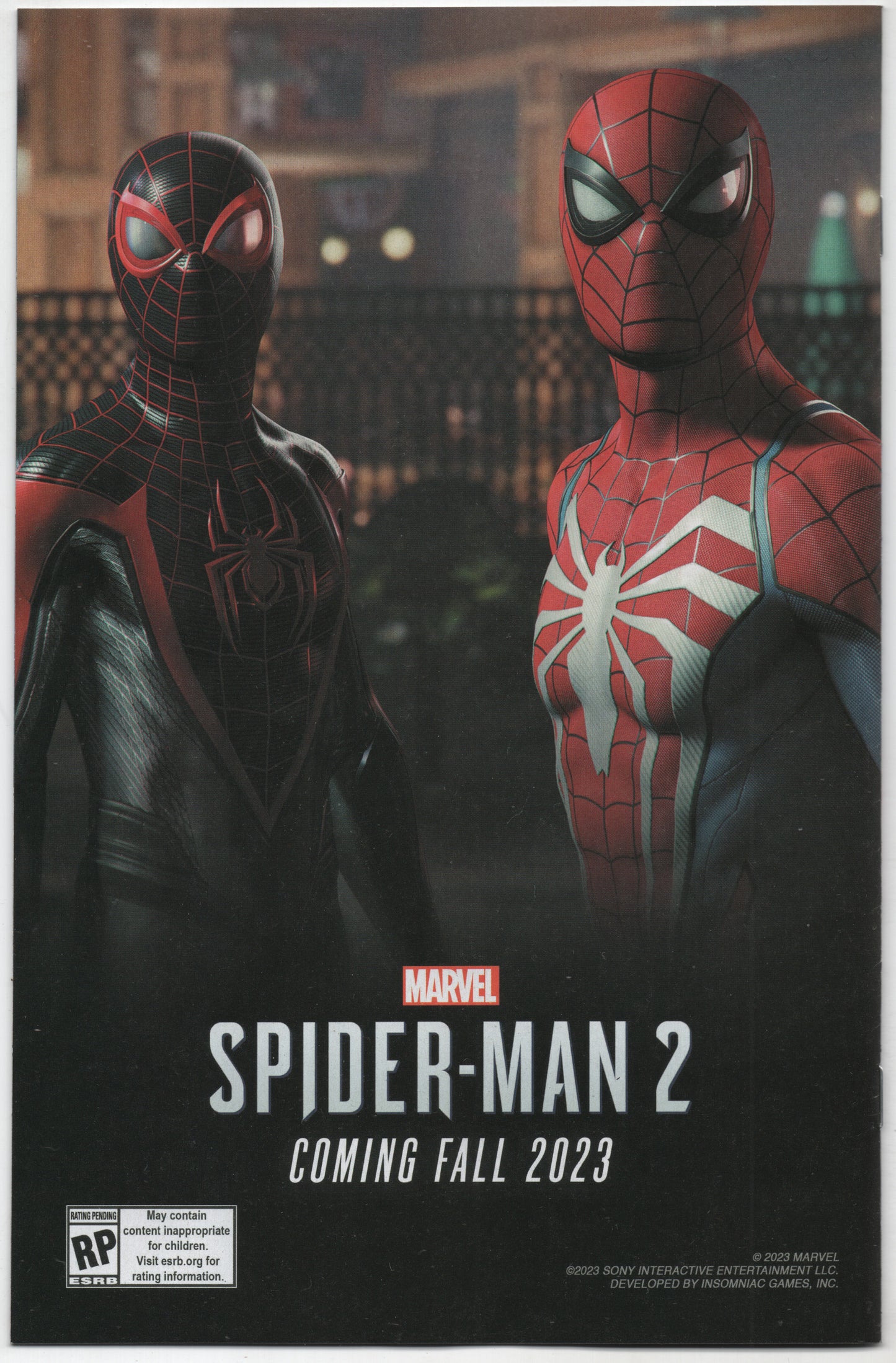 Spider-Man 2 Marvel 2023 NM Gamerverse Miles Morales 1st Hood Promo