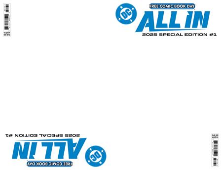Fcbd 2025 - Dc All In Absolute Universe 2025 Fcbd Special Edition Blank Variant (04/30/2025) Dc