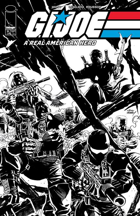 Gi Joe A Real American Hero Silent Missions Edition #21 C 1:10 Andy Kubert B&W Variant (04/02/2025) Image