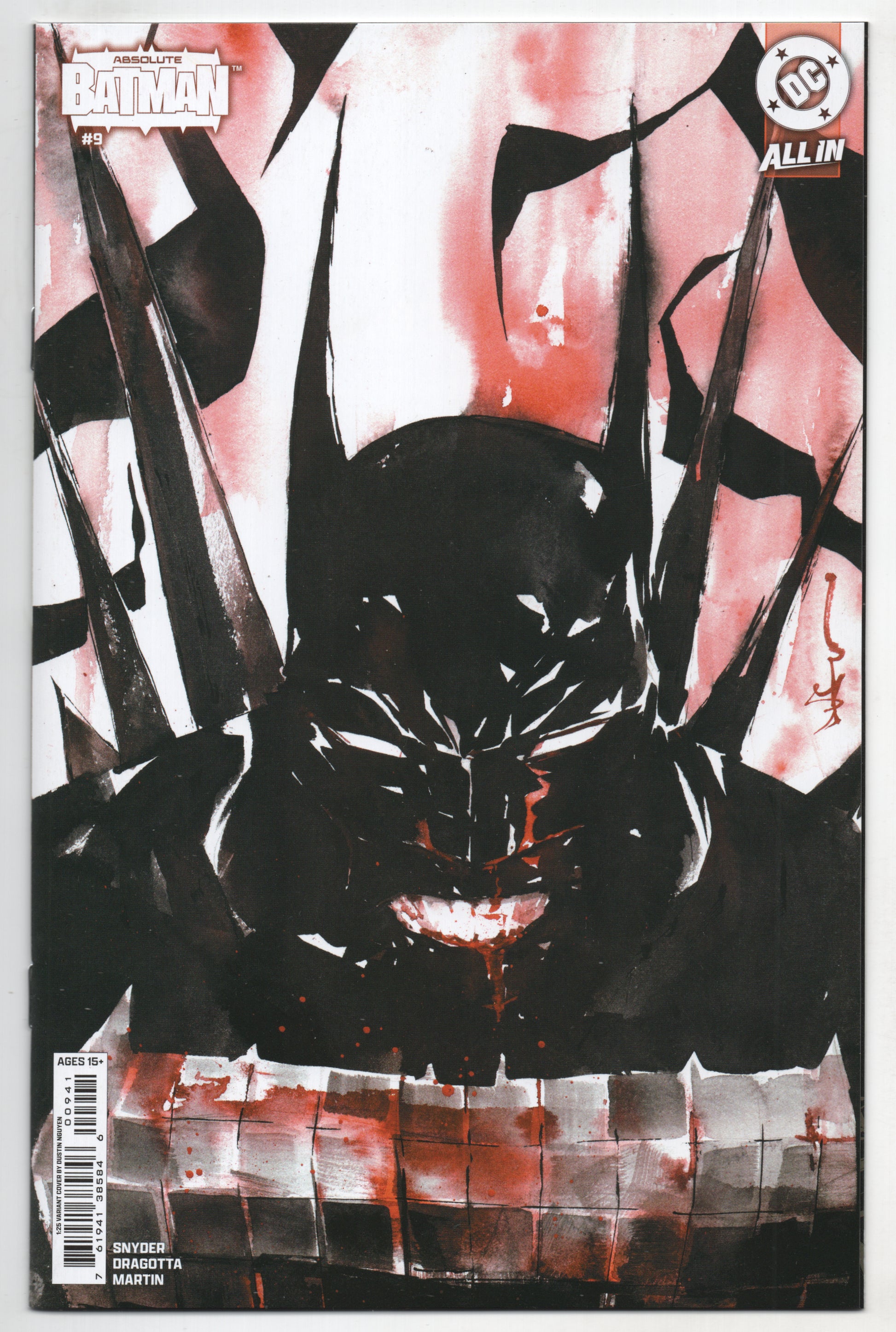 Absolute Batman #9 D DC 2025 NM+ 9.6 1:25 Dustin Nguyen Variant Bane - Golden Apple Comics