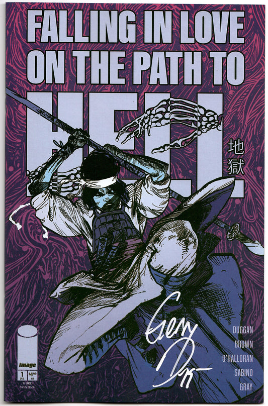 Falling In Love On The Path To Hell #1 3rd Print Garry Brown Variant SIGNED Gerry Duggan (07/31/2024) Image