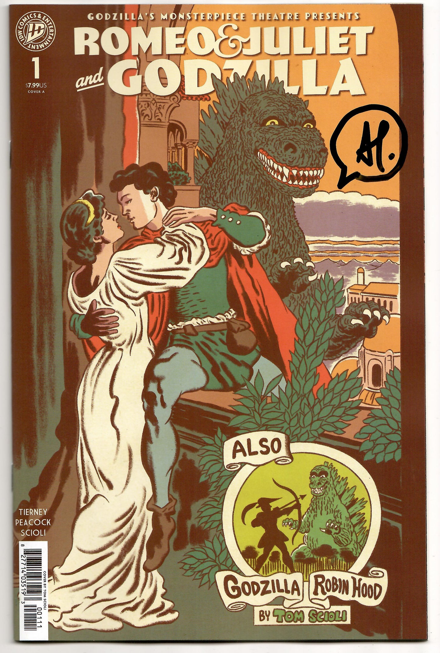 Godzillas Monsterpiece Theatre Presents Romeo & Juliet & Godzilla A Scioli SIGNED Adam Tierney (04/08/2026) Idw - Golden Apple Comics