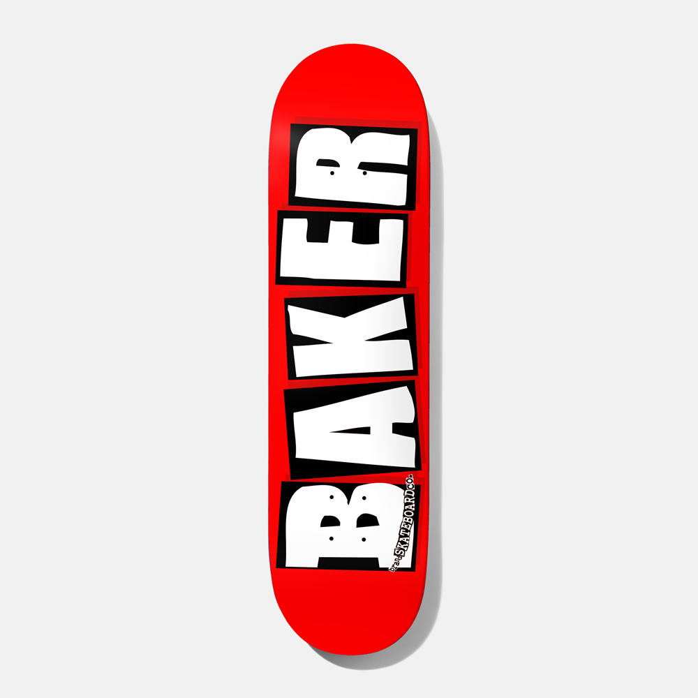 BAKER TEAM BRAND LOGO WHITE 8" COMPLETE SKATEBOARD