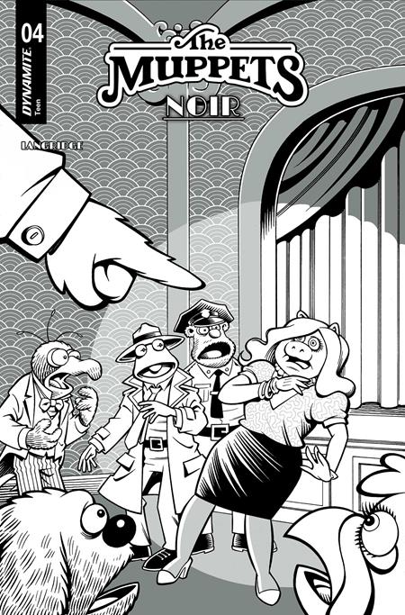 Muppets Noir #4 E 1:15 Roger Langridge Line Art Variant (05/20/2026) Dynamite - Golden Apple Comics