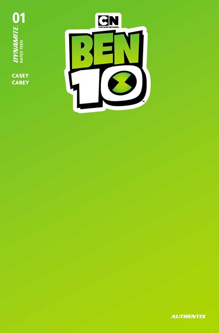 Ben 10 #1 R Green Blank Authentix (05/06/2026) Dynamite - Golden Apple Comics