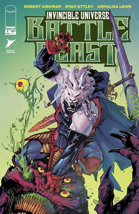 Invincible Universe Battle Beast #1 7th Print Michele Rubini Variant (05/20/2026) Image - Golden Apple Comics