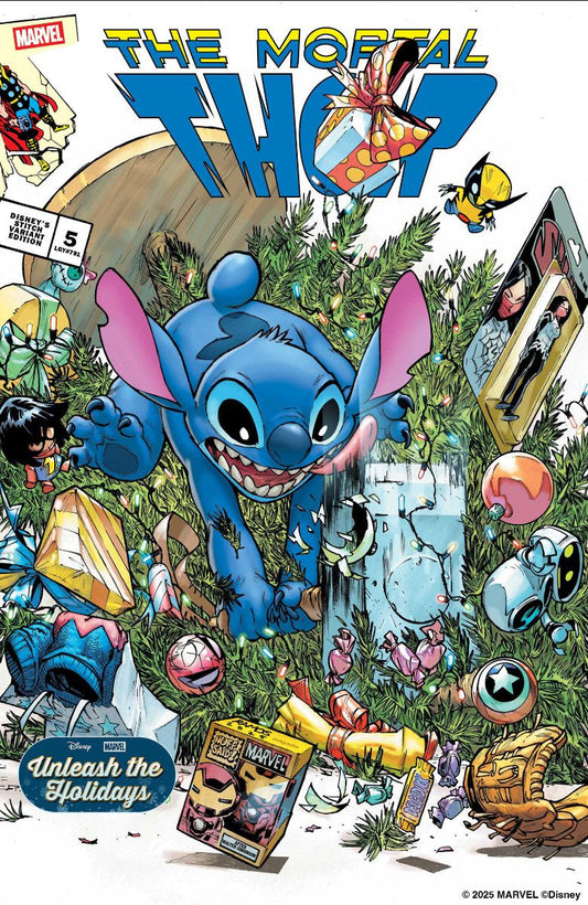 Thor #5 E Humberto Ramos Disney Lilo Stitch Unleash The Holidays Variant (12/17/2025) Marvel