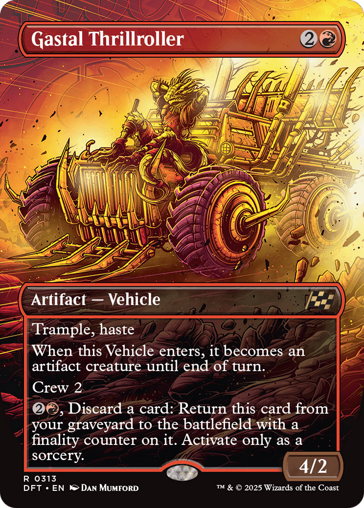 Gastal Thrillroller (DFT-313) - Aetherdrift (Borderless) Foil