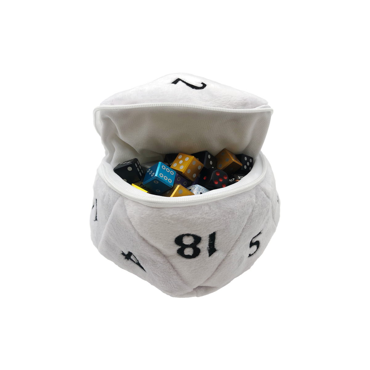 Ultra PRO: Dice Bag - Plush D20 (White)