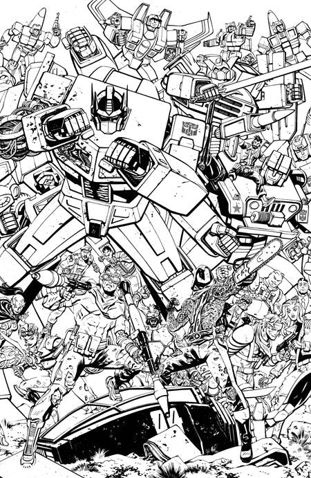 Gi Joe #23 G Tom Reilly Transformers B&W Energon Universe 3Rd Anniversary Variant (06/17/2026) Image - Golden Apple Comics