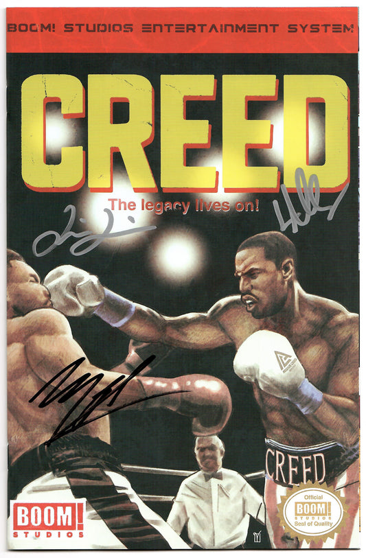 Creed Next Round #1 (Of 4) B CGC SS Signed 3x Michael B Jordan Latoya Morgan Jai Jamison Variant (06/28/2023) Boom
