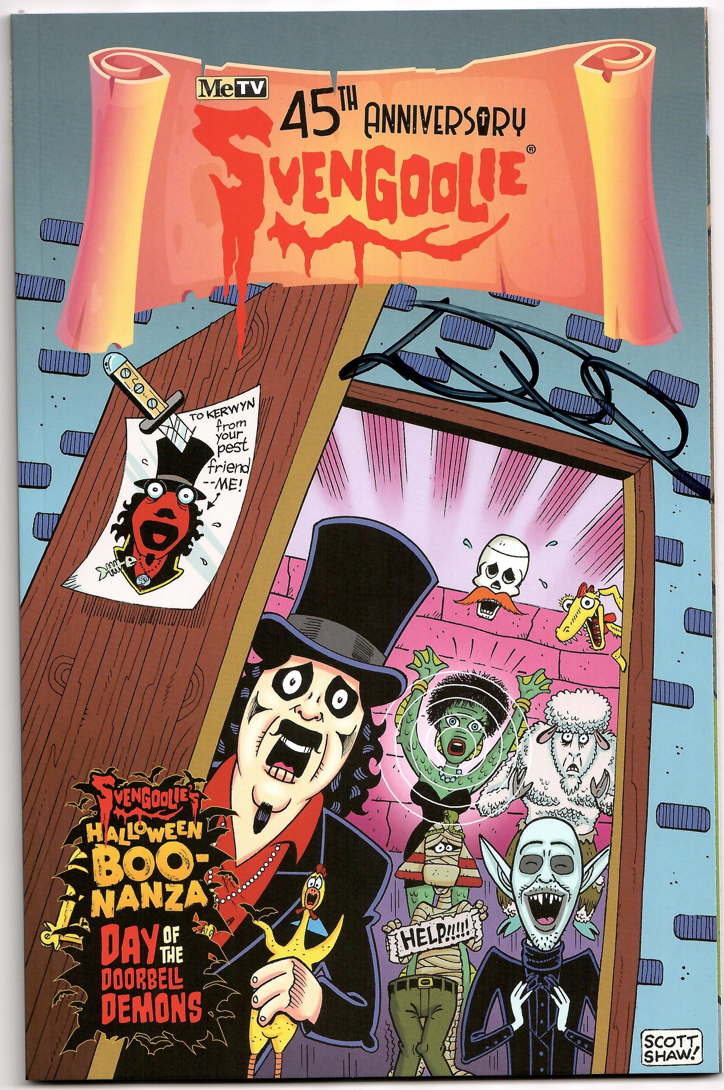 Svengoolie 45Th Anniv Boo Nanza B Scott Shaw SIGNED Dan Didio (10/02/2024) Gemstone