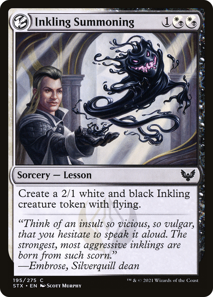 Inkling Summoning (STX-195) - Strixhaven: School of Mages: (lesson)