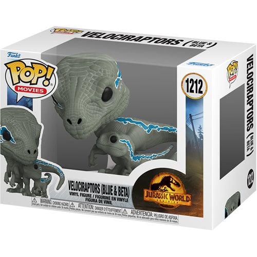 Funko Pop! Movies 1212 - Jurassic World: Dominion Blue and Beta Vinyl Figure