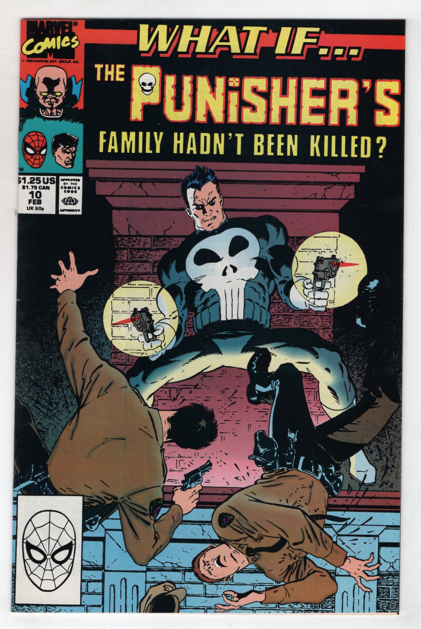 What If 10 Marvel 1990 NM Punisher Spider-Man Thing Hawkeye