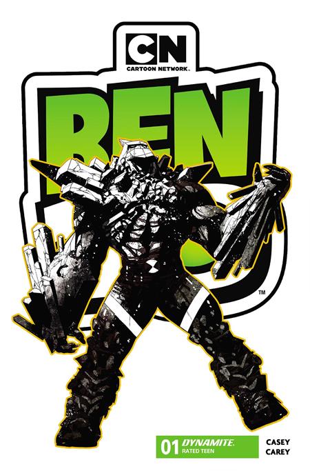 Ben 10 #1 4th Print B 1:7 Robert Carey B&W (08/05/2026) Dynamite