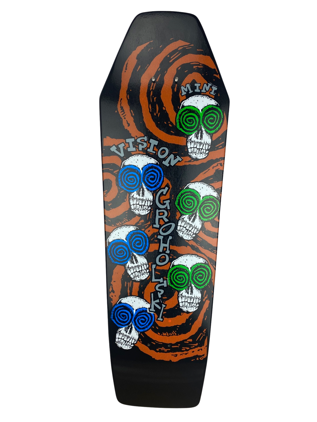 Vision Groholski Skeleton Horror Series LTD Coffin 9.5" Skateboard Deck