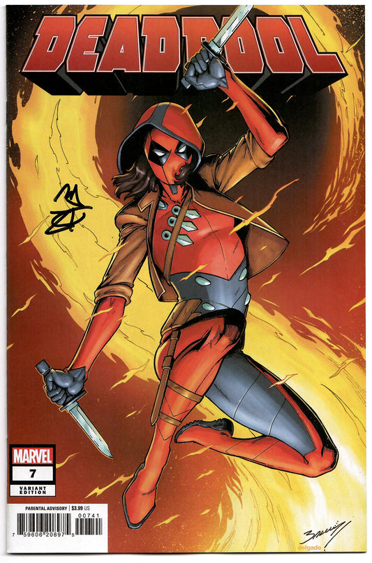 Deadpool #7 D Mark Bagley Variant SIGNED Cody Ziglar (10/02/2024) Marvel