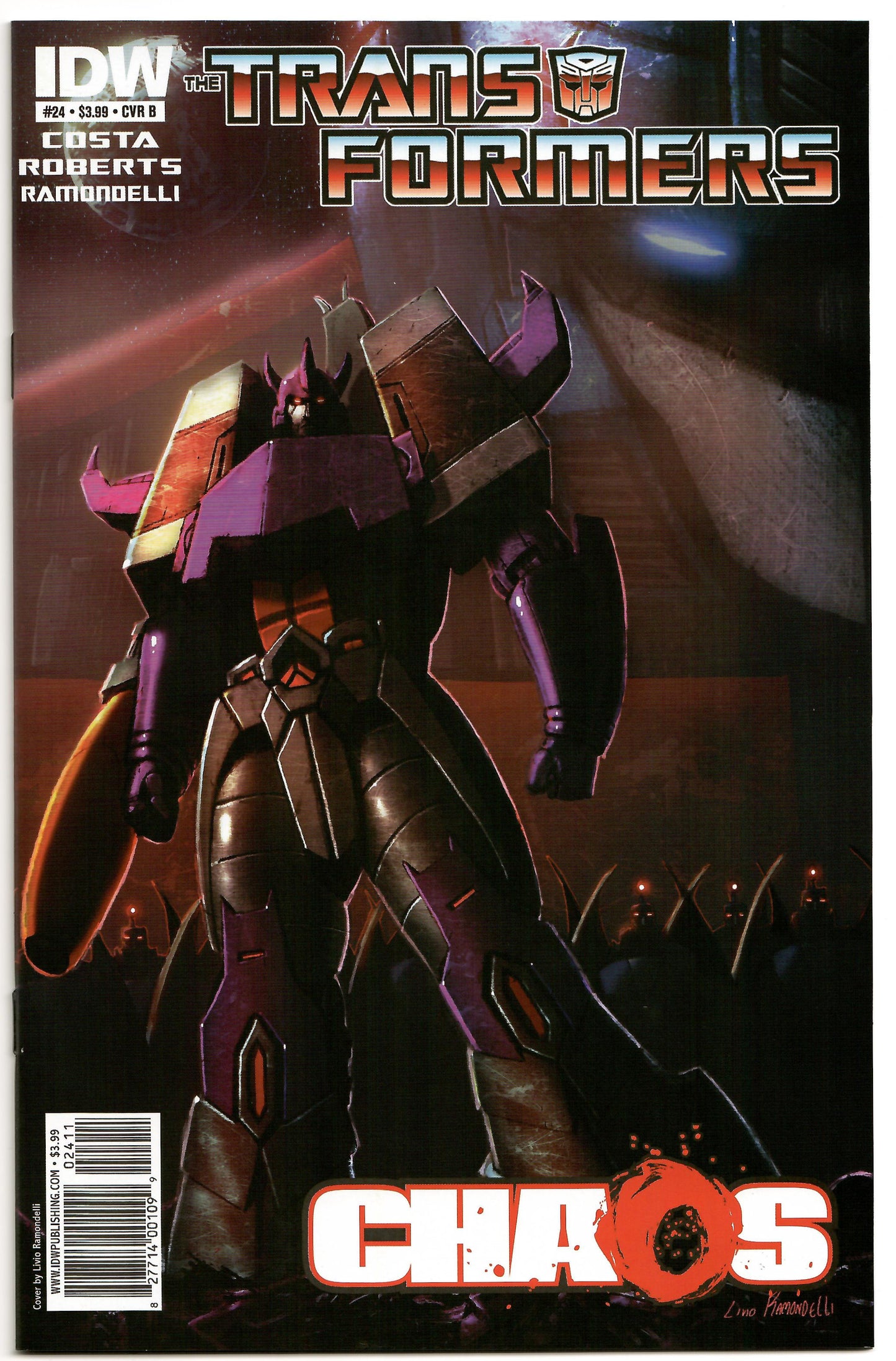 Transformers 24 B IDW 2011 Livio Ramodelli Variant