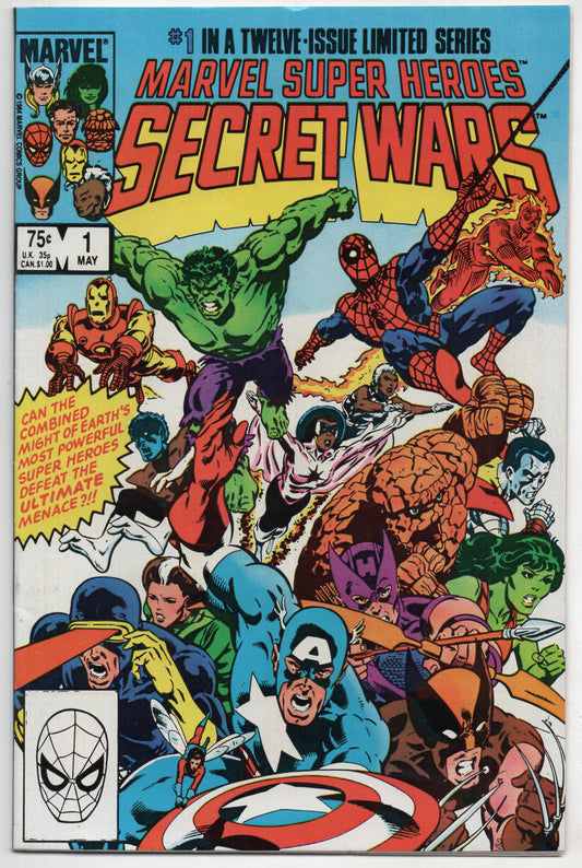 Marvel Super Heroes Secret Wars 1 1984 VF NM Avengers X-Men Spider-Man Hulk
