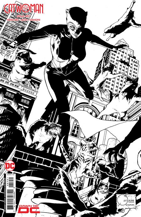 Catwoman #57 E 1:50 Joe Quesada Connecting BW Variant (Batman Catwoman The Gotham War) (09/19/2023) Dc
